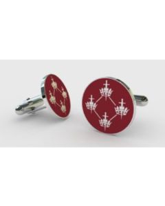 Quatuor Coronati Cufflinks (Red) QC